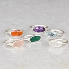 ANILLO OVAL SATINADO