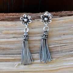 ARO TOPE  FLOR CON CADENAS