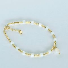PULSERA MOSTACILLA CON NÁCAR
