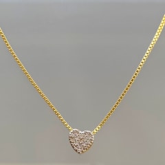 COLLAR CADENA VENECIANA Y CORAZÓN