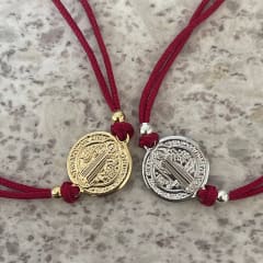 PULSERA HILO ROJO NUDOS SAN BENITO