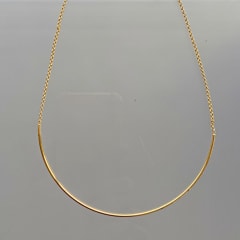 COLLAR CADENA TUBO CURVO