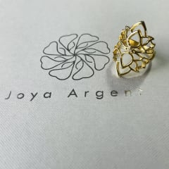 ANILLO MANDALA DOBLE CON CIRCON CENTRAL