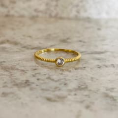 ANILLO SOLITARIO BLANCO