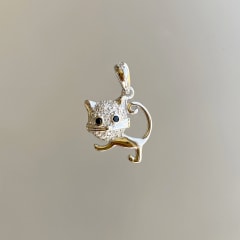 COLGANTE GATITO OJOS NEGROS