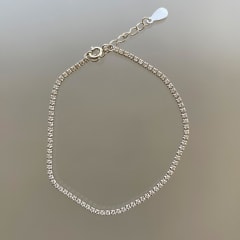 PULSERA  CIRCONES BLANCOS