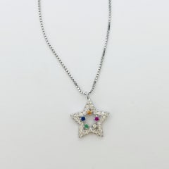 COLLAR ESTRELLA CALADA CIRCONES