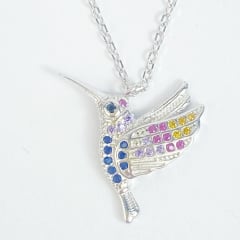 COLLAR COLIBRÍ MULTICOLOR