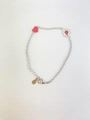 PULSERA CORAZÓN, FLOR, CHINITA