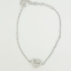 PULSERA  LOVE EN CORAZÓN