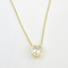 COLLAR  CORAZÓN DE CIRCONES