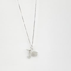 COLLAR COLIBRÍ OJOS NEGROS