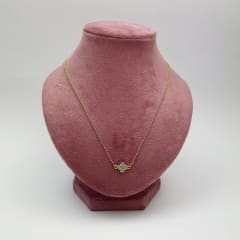 CHOKER TRÉBOL CIRCONES