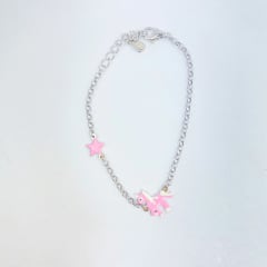 PULSERA INFANTIL ESTRELLA Y UNICORNIO