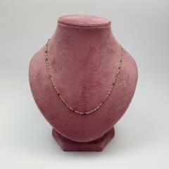 CHOKER  CADENA Y PIEDRITAS