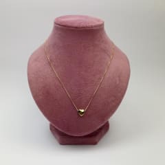 COLLAR CORAZÓN LISO CADENA BOX