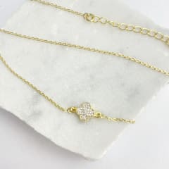 CHOKER TRÉBOL CIRCONES