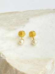 AROS BEBÉ  PERLA CULTIVADA 3 MM