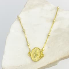 PULSERA VIRGEN DE LOS RAYOS Y  10 ESFERAS