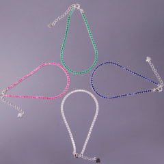 PULSERA CZ CUADRADOS COLORES