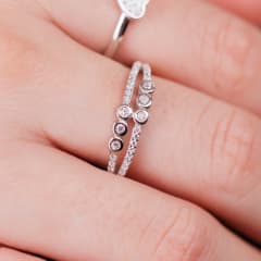 ANILLO DOS CORRIDAS CZ