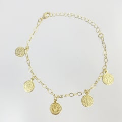 PULSERA 5 MEDALLAS SAN BENITO