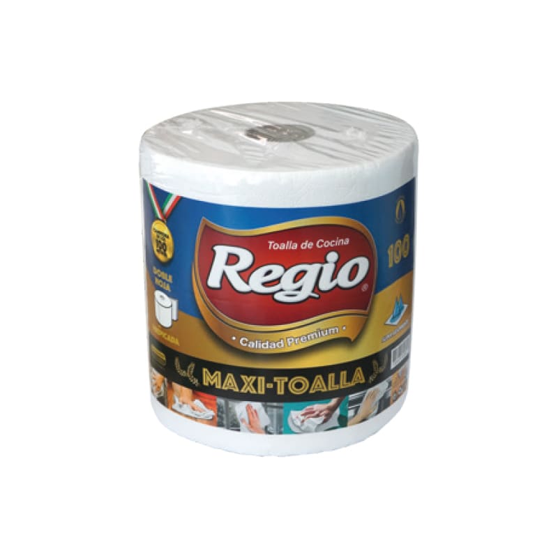 TOALLA DE PAPEL 100 MTS REGIO MAXI TOALLA D/H