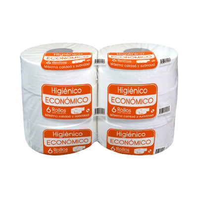 PAPEL HIGIENICO 300 M X 6 ROLLOS  H/S TECNOROLL1