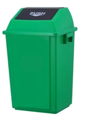 BASURERO TAPA VAIVEN 58 LTS VERDE1