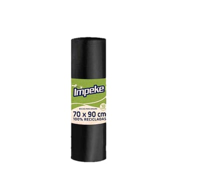 BOLSA DE BASURA 70X90 10 UN. IMPEKE (14 KG)1