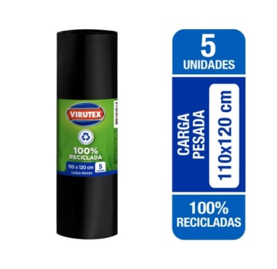 BOLSA DE BASURA 110x120 5 UN. VIRUTEX1
