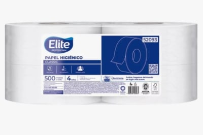PAPEL HIGIENICO ELITE 500 M X 4 ROLLOS H/S1