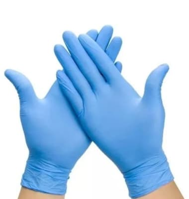 CAJA GUANTES DESECHABLES NITRILO AZUL M 100 UN.1