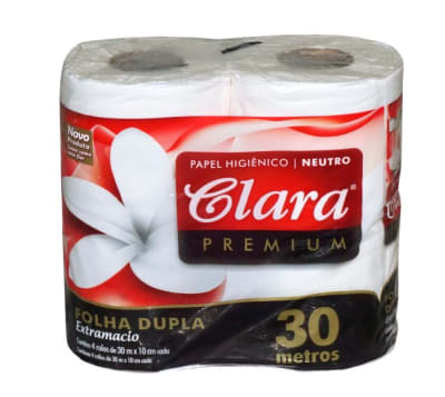 PAPEL HIGIENICO CLARA MANGA 30 M 64 ROLLOS D/H1