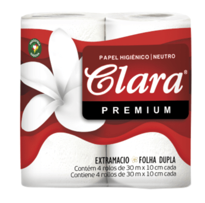 PAPEL HIGIENICO CLARA MANGA 30 M 64 ROLLOS D/H1