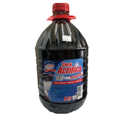 BIDON CERA ACRILICA NEGRA 5 LTS1