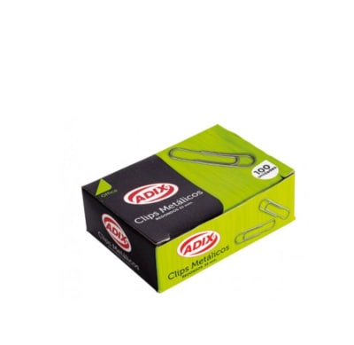 CLIP METAL 33MM PUNTA REDONDA 100U (012)ADIX1
