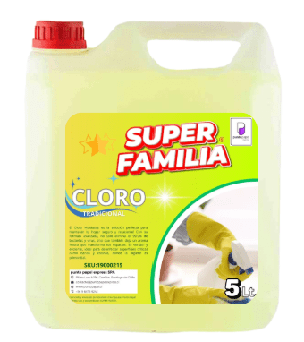BIDON CLORO TRADICIONAL SUPER FAMILIA 5 LTS1