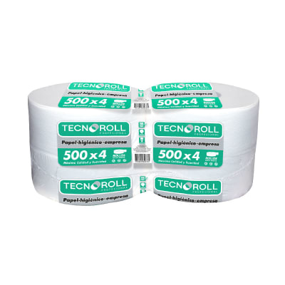 PAPEL HIGIENICO 500 M X 4 ROLLOS H/S TECNOROLL1