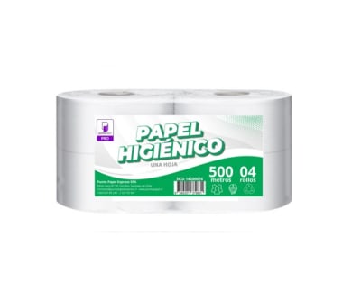 PAPEL HIGIENICO 500 M X 4 ROLLOS H/S PPE PRO1