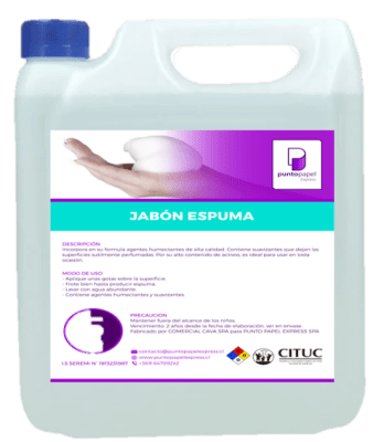 BIDON JABON ESPUMA 5 LTS1