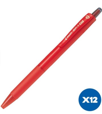 LÁPIZ PASTA BP1 1.0 ROJO PILOT x12 Unidades1
