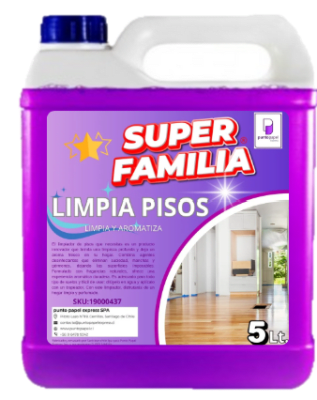 BIDON LIMPIA PISOS SUPER FAMILIA 5 LTS1