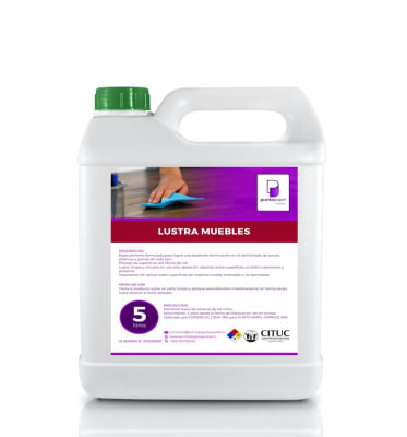 BIDON LUSTRA MUEBLES EN CREMA 5 LTS1