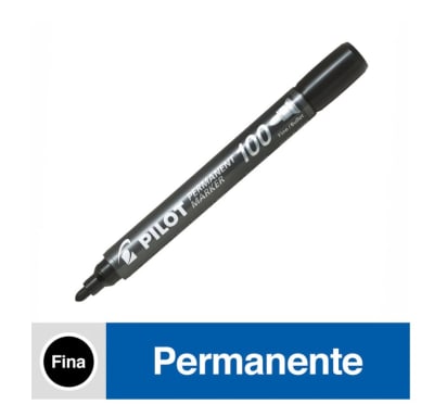MARCADOR PERMANENTE SCA100 FINO NEGRO PILOT1