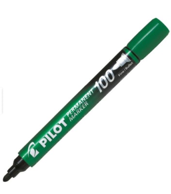 MARCADOR PERMANENTE SCA100 FINO VERDE PILOT1