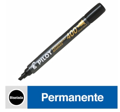 MARCADOR PERMANENTE SCA400 BISELADO NEGRO PILOT1