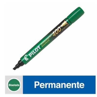 MARCADOR PERMANENTE SCA400 BISELADO VERDE PILOT1