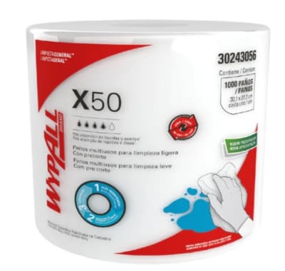 PAÑO WYPALL X-50 JUMBO 1 ROLLO x 1.000 Paños1