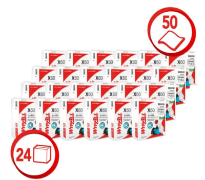 PAÑO WYPALL X-60 MULTIUSO 24  Bolsas X 50 Paños1